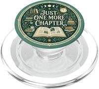 Just One More Chapter Bookish Reading Green Teal Book Lover PopSockets PopGrip per MagSafe