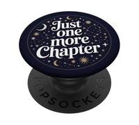Just One More Chapter Celestial Moon Star Book Lover PopSockets PopGrip Adesivo
