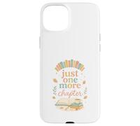 Just One More Chapter Cozy Book Lover Reading & Coffee Custodia per iPhone 15 Plus