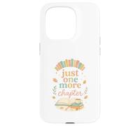Just One More Chapter Cozy Book Lover Reading & Coffee Custodia per iPhone 15 Pro