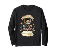 Just One More Chapter Cozy Book Lover Reading & Coffee Maglia a Manica