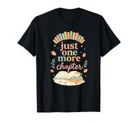 Just One More Chapter Cozy Book Lover Reading & Coffee Maglietta