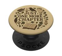 Just One More Chapter Dark Academia Reader Book Lover PopSockets PopGrip Adesivo