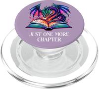 Just One More Chapter Fantasy Book Dragon Purple Reading PopSockets PopGrip per MagSafe