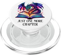 Just One More Chapter Fantasy Book Dragon Reading Bookish PopSockets PopGrip per MagSafe