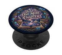 Just One More Chapter Fantasy Book Lover Dragon Magic Reader PopSockets PopGrip Adesivo