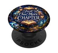 Just One More Chapter Fantasy Book Lover Magic Reader PopSockets PopGrip Adesivo