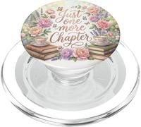 Just One More Chapter Floral Book Lover Cottagecore Bookish PopSockets PopGrip per MagSafe