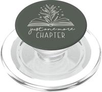 Just One More Chapter - Floral Book Lover (oliva scuro) PopSockets PopGrip per MagSafe