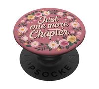 Just One More Chapter Floral Book Lover Reading Aesthetic PopSockets PopGrip Adesivo