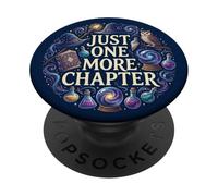 Just One More Chapter Magical Wizard Owl Bookish Navy Blue PopSockets PopGrip Adesivo