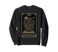Just One More Chapter Moonlit Floral Tarocchi Halloween Party Felpa