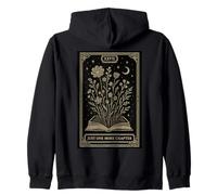 Just One More Chapter Moonlit Floral Tarocchi Halloween Party Felpa con Cappuccio