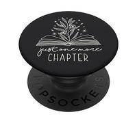 Just One More Chapter, motivo floreale, per amanti della lettura PopSockets PopGrip Intercambiabile