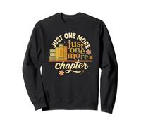 Just One More Chapter Retro Book Lover Graphic Felpa