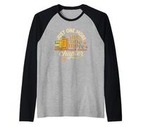Just One More Chapter Retro Book Lover Graphic Maglia con Maniche Raglan