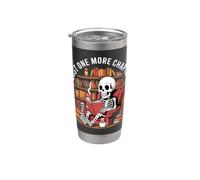 Just One More Chapter - Scheletro Reading Book Lover Coffee Bicchiere termico in acciaio inox doppia parete