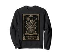 Just One More Chapter Starry Night Bookworm Festa di Halloween Felpa