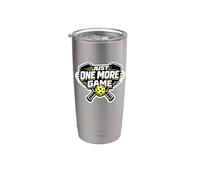 Just One More Game Pickleball - Gioco divertente con giocatore Bicchiere termico in acciaio inox doppia parete