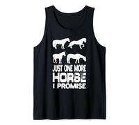 Just One More Horse I Promise Equitazione Equitazione Canotta