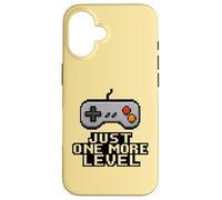 Just One More Level Pixel Art Game Controller Motivazionale Custodia per iPhone 16