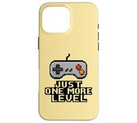 Just One More Level Pixel Art Game Controller Motivazionale Custodia per iPhone 16 Pro Max
