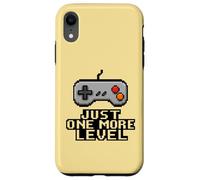 Just One More Level Pixel Art Game Controller Motivazionale Custodia per iPhone XR