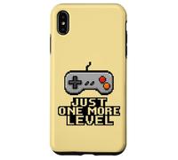 Just One More Level Pixel Art Game Controller Motivazionale Custodia per iPhone XS Max