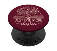 Just One More - Libro da lettura per libri, colore: rosso e beige PopSockets PopGrip Adesivo