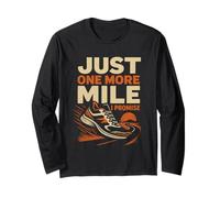 Just One More Mile I Promise Runner da Corsa Divertente Maglia a Manica