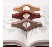 Just One More Page - Porta pagina personalizzato per il pollice, supporto per pagina per il pollice per leggere, in legno, regalo per gli amanti dei libri, topi di biblioteca, accessorio per lettura