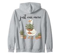 Just One More Plant Cute Goose Mama Holding Piante d'appartamento Felpa con Cappuccio