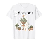 Just One More Plant Cute Goose Mama Holding Piante d'appartamento Maglietta