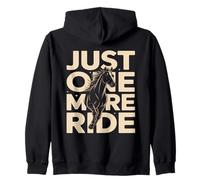 Just One More Ride Horse Amante Equitazione Felpa con Cappuccio