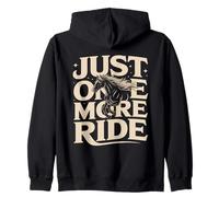 Just One More Ride Horse Amante Equitazione Felpa con Cappuccio