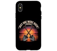 Just One More Rock I Promise - Citazione divertente Rock Hunter Custodia per iPhone X/XS