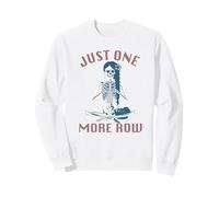 Just One More Row - Maglia Divertente per Lavorare a Maglia all'Uncinetto Felpa