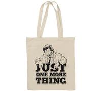 Just One More Thing - Borsa tote in cotone naturale, colore: Bianco