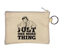 Just One More Thing - Portamonete con portachiavi, colore: Beige