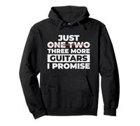 Just One Two Three More Guitars I Promise Funny Music Felpa con Cappuccio