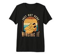 Just out Here Winging Contemporary Dancing Amante Tap Dance Maglietta Premium