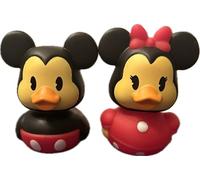 Just Play - Anatre di gomma, Minnie e Topolino, 2,5 "Giocattoli da bagno per bambini