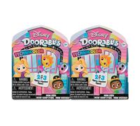 Just Play Disney Doorables Mini Peek Technicolor Takeover, 2er-Pack, 3,8 cm gro e Sammelfiguren, Kinderspielzeug f r Kinder ab 5 Jahren