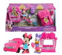 Just Play Disney Jr Minnie Mouse Mini Playset, 7 pezzi con figure e veicolo