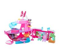 Just Play Disney Junior Minnie Mouse Yacht Playset con effetti sonori e luminosi, 14 accessori, giochi di finzione, giocattoli per bambini dai 3 anni
