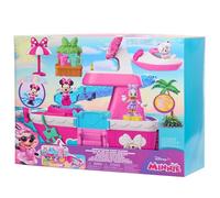 Just Play Disney Junior Minnie Mouse Yacht Playset con effetti sonori e luminosi, 14 accessori, giochi di finzione, giocattoli per bambini dai 3 anni