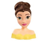 Just Play Disney Princess Belle - Mini testa da parrucchiere, 14 cm, con spazzola per capelli, per divertimento, dai 3 anni in su