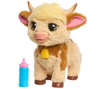 Just Play Giocattolo interattivo furReal Maggie The Feed & Follow Cow da 27,9 cm, oltre 50 suoni e reazioni, peluche, giocattoli per bambini dai 4 anni