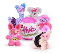 Just Play Knotz Animal Series 1, peluche di 10 cm con accessori, 12 da collezionare, giocattoli per bambini dagli 8 anni