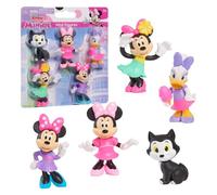 Just Play Mini personaggi Minni Disney Junior, set da 5 pezzi, personaggi da collezione alti tra i 4,3 cm e i 6,9 cm, giocattoli per bambini dai 3 anni
